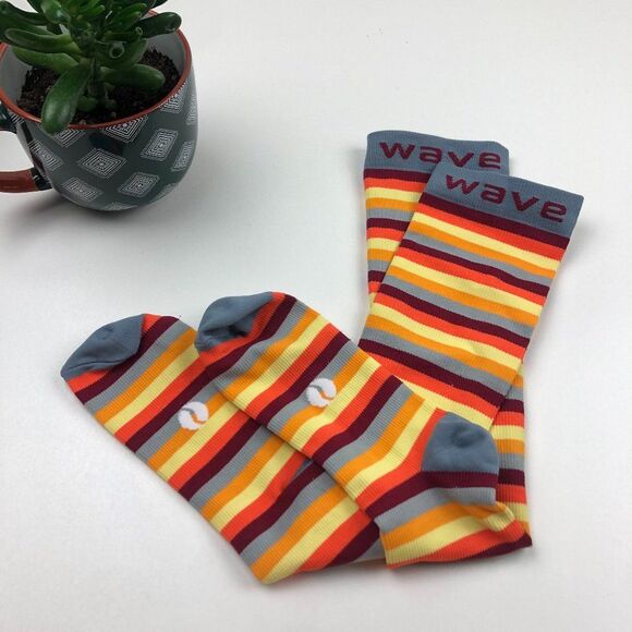 Unbranded Accessories - Wave Rainbow Stripe Compression Socks